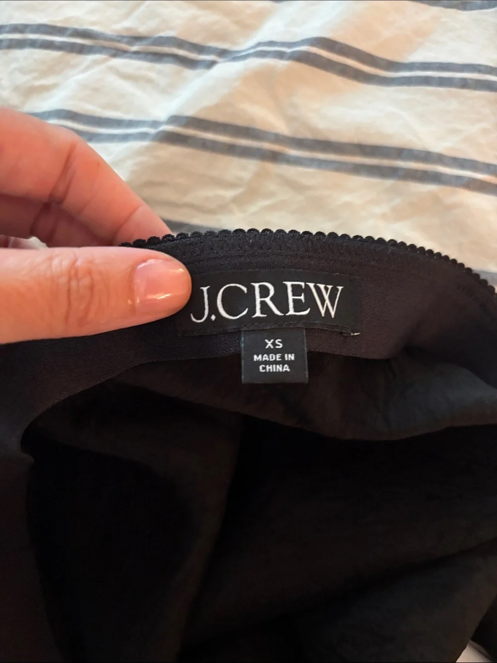J.crew Black Lace-Hem Women's Skirt